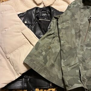 BUNDLE of Zara Jacket and Camouflage Old Navy(4) In the Bundle